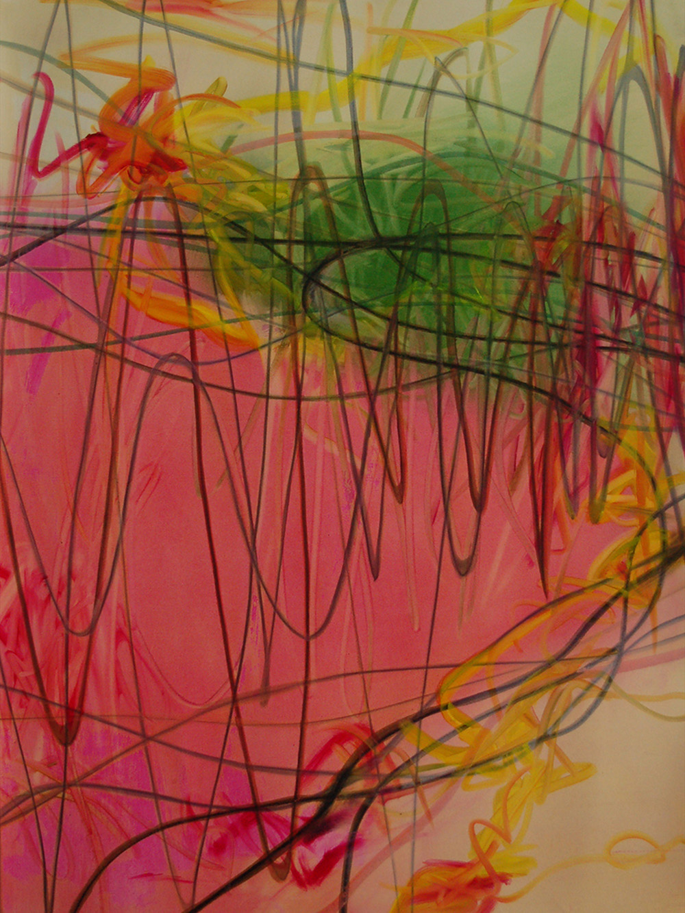 19377-01 Live Lines Revisited, 2014/2026, 1020x90&nbsp;cm, oil&nbsp;on&nbsp;paper